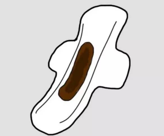 白帶帶有褐色分泌物 (55) 